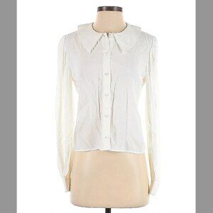 SOLD! Aritzia Sunday Best White Collared Blouse